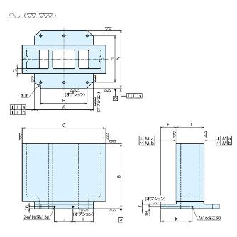 （株）ナベヤ MCツーリングブロック2面オーバーハング TOS ＭＣツーリングブロック２面オーバーハング TOS04S-25070A