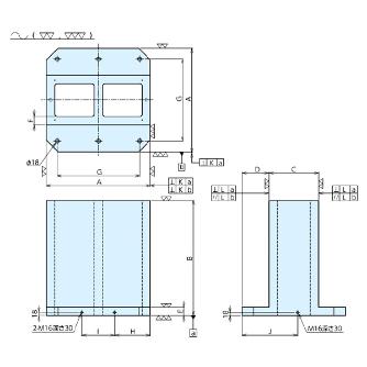 （株）ナベヤ MCツーリングブロック 2面低熱膨張仕様 TLT ＭＣツーリングブロック　２面低熱膨張仕様 TLT04S-25050