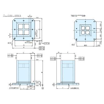 （株）ナベヤ MCツーリングブロック 4面スタンダード TBS ＭＣツーリングブロック　４面スタンダード TBS04-22045