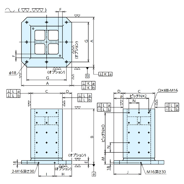 （株）ナベヤ MCツーリングブロック 4面スタンダード TPH ＭＣツーリングブロック　４面スタンダード TPH04-20045