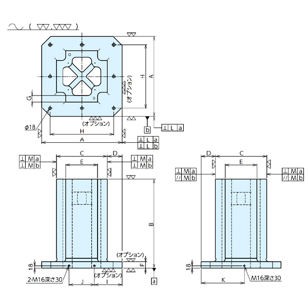 （株）ナベヤ MCツーリングブロック 4面十字タイプ TJS ＭＣツーリングブロック　４面十字タイプ TJS04-30070A