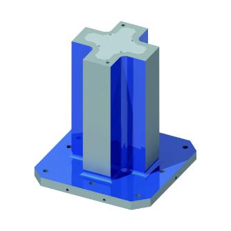 （株）ナベヤ MCツーリングブロック 4面十字タイプ TJS ＭＣツーリングブロック　４面十字タイプ TJS05-30050A