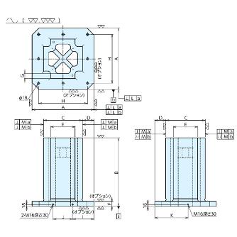 （株）ナベヤ MCツーリングブロック 4面十字タイプ TJS ＭＣツーリングブロック　４面十字タイプ TJS05-30055A