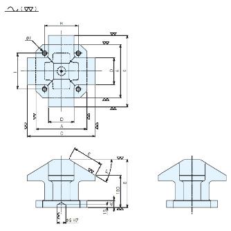 （株）ナベヤ MCツーリングブロック 5軸対応タイプ TB5X ＭＣツーリングブロック　５軸対応タイプ TB5X04-15027