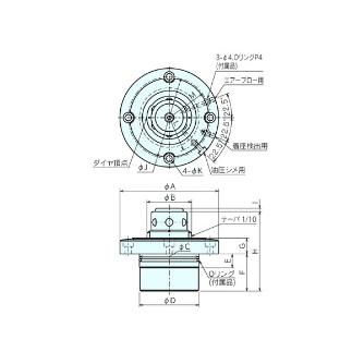 （株）ナベヤ Qーロックエレメント ピン 油圧式 複動 QLHM Ｑ－ロックエレメント　ピン　油圧式　複動 QLHM07DP
