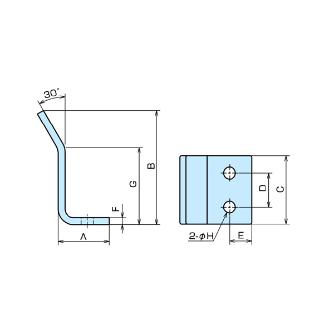 （株）ナベヤ QーロックエレメントラフガイドLプレート QL-RGL Ｑ－ロックエレメントラフガイドＬプレート QL-RGL07S