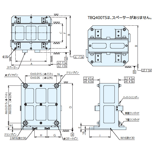 （株）ナベヤ Qーロック内蔵2面イケール TBQ Ｑ－ロック内蔵２面イケール TBQ500TS