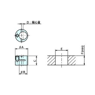 （株）ナベヤ クランプピン用偏心シリンダー CPC クランプピン用偏心シリンダー CPC12