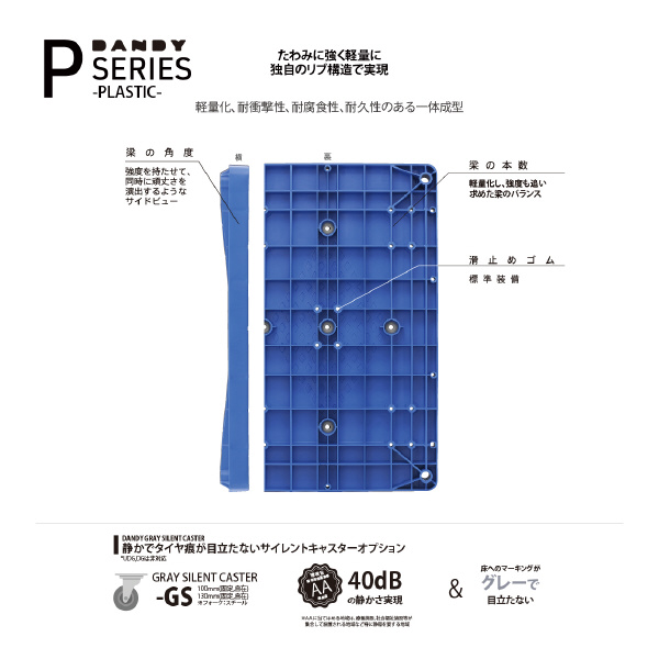 花岡車輌（株） ダンディ プラスチックエース ダンディ　プラスチック台車 UPA-LSC-UP180