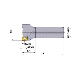 三菱マテリアル（株） カッタ 肩削り用(シャンクタイプ) WWX カッタ　肩削り用（シャンクタイプ） WWX400R8004SA32M