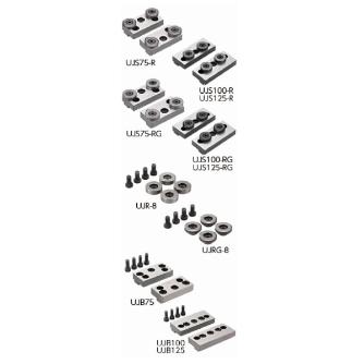 （株）ナベヤ 5軸マシンバイス ユニバーサル口金セット UJS ５軸マシンバイス　ユニバーサル口金セット UJS125-R