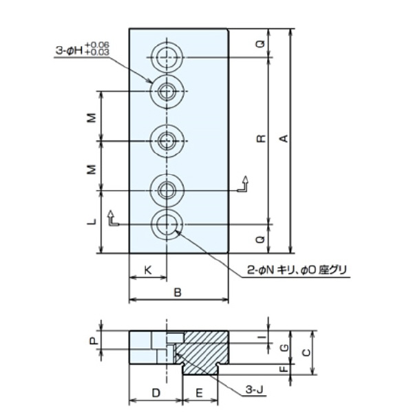 （株）ナベヤ 5軸マシンバイス ユニバーサルベース UJB ５軸マシンバイス　ユニバーサルベース UJB125