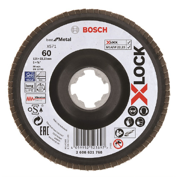 ボッシュ（株） X－LOCK 研磨ディスク(ベントタイプ) ＸＬ研磨ディスク 2608621768