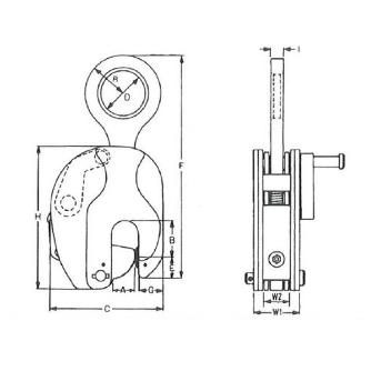 イーグルクランプ（株） 縦つり用クランプ RS型 縦つりクランプ RS-2AT(4-30)