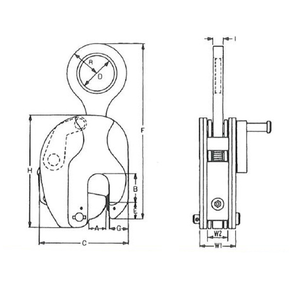 イーグルクランプ（株） 縦つり用クランプ RS型 縦つりクランプ RS-5AT(5-40)