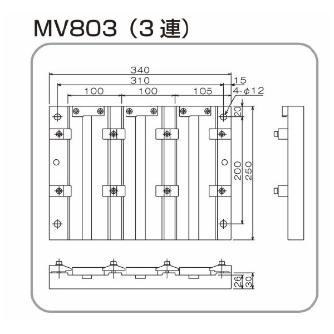 日本オートマチックマシン（株） 精密多連バイス MV 精密多連バイス MV803WP