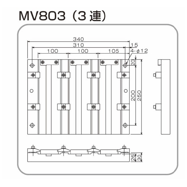 日本オートマチックマシン（株） 精密多連バイス MV 精密多連バイス MV803WP