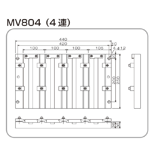 日本オートマチックマシン（株） 精密多連バイス MV 精密多連バイス MV804HG