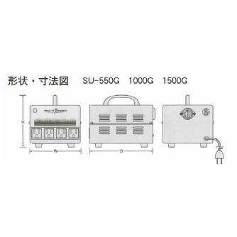 スワロー電機（株） 海外用トランス SU 海外用トランス SU-550G