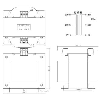 スワロー電機（株） トランス単相複巻 SC21 トランス単相複巻 SC21-5000