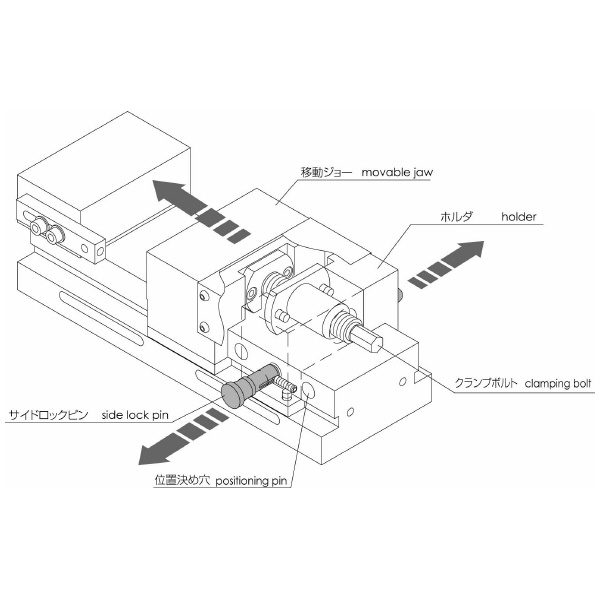 日本オートマチックマシン（株） 精密NC・MC用バイス UP 精密ＮＣ・ＭＣ用バイス UP120F