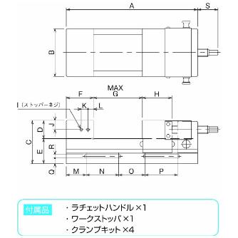 日本オートマチックマシン（株） 精密NC・MC用バイス UP 精密ＮＣ・ＭＣ用バイス UP150F