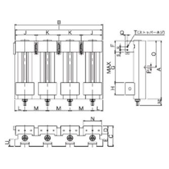 日本オートマチックマシン（株） 精密NC・MC用並列バイス EF 精密ＮＣ・ＭＣ用並列バイス EF150-4JF