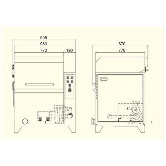 有光工業（株） 部品洗浄機 AJC 部品洗浄機 AJC-86L