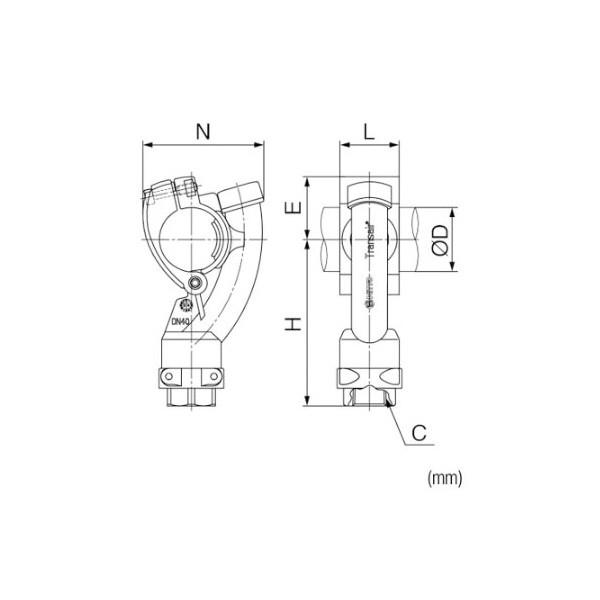 日東工器（株） ミニブラケット ALN-BRM ミニブラケット ALN-BRM-25N