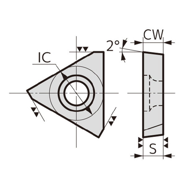住友電気工業（株） SEC－溝入れバイト インサート TGAR-T ＳＥＣ－溝入れバイト　インサート TGAR4-T47 H1