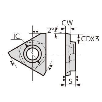 住友電気工業（株） SEC－溝入れバイト インサート TGAR-T ＳＥＣ－溝入れバイト　インサート TGAR4-T37 KH03
