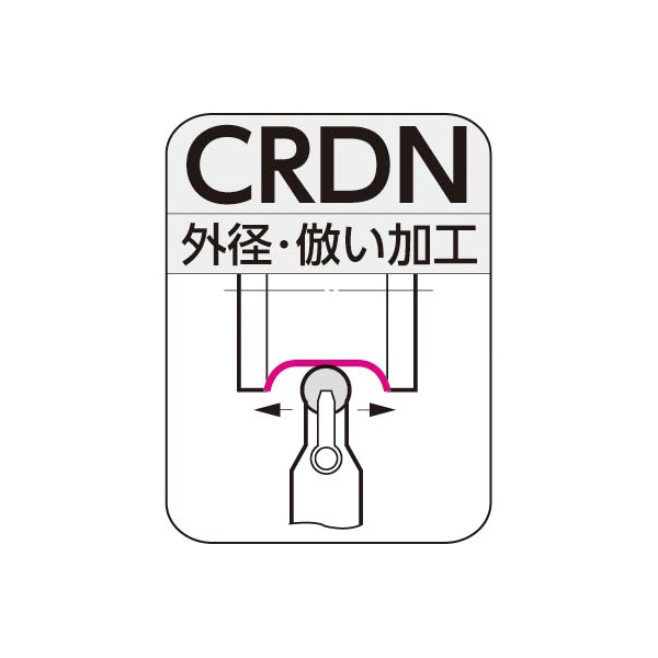 住友電気工業（株） SEC－ソリッドスミボロン用バイトホルダ CRDN ＳＥＣ－ソリッドスミボロン用バイトホルダ CRDNN2525-43