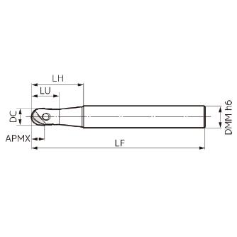 住友電気工業（株） SEC－ウェーブボール エンドミル WBMF ＳＥＣ－ウェーブボール　エンドミル WBMF1300L