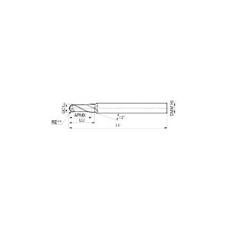 住友電気工業（株） オーロラコート ボールエンドミル SNB2000DL オーロラコート　ボールエンドミル SNB2020DL DL1200