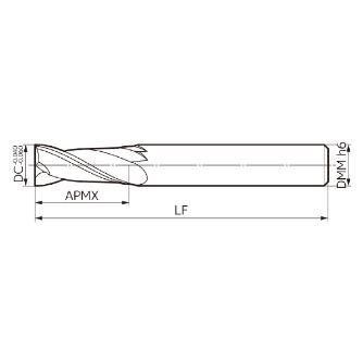 住友電気工業（株） オーロラコート スクエアエンドミル ASM2000DL オーロラコート　スクエアエンドミル ASM2060DL DL1000