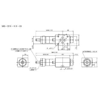 ダイキン工業（株） モジュラースタック形減圧弁 MG モジュラースタック形減圧弁 MG-02B-1-55-PGT