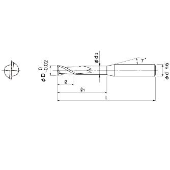 日進工具（株） ロングネックエンドミル(深リブ用) NHR-2 ロングネックエンドミル（深リブ用） NHR-2 1.4X12