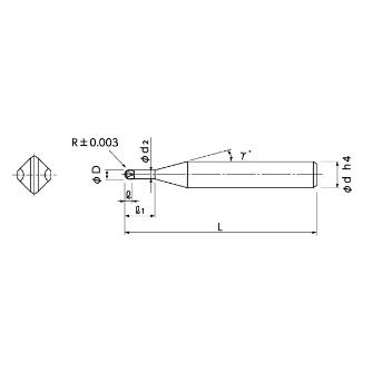 日進工具（株） CBNスーパーフィニッシュボールエンドミル SFB200 ＣＢＮスーパーフィニッシュボールＥＭ SFB200 R0.3X1.5
