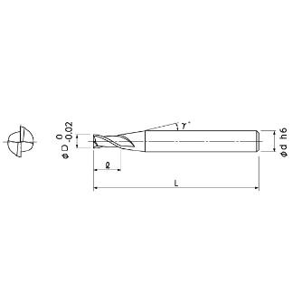 日進工具（株） 無限コーティング 2枚刃エンドミル MSE245 無限コーティング　２枚刃エンドミル MSE245 4