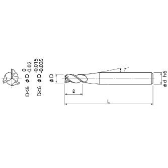 日進工具（株） 無限コーティング パワーZエンドミル MSZ345 無限コーティング　パワーＺエンドミル MSZ345 8