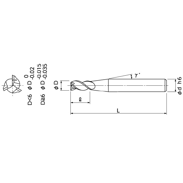 日進工具（株） 無限コーティング パワーZエンドミル MSZ345 無限コーティング　パワーＺエンドミル MSZ345 8
