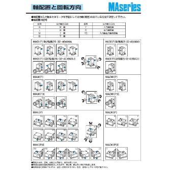 （株）マキシンコー 一段ウォーム減速機 マキエース MAOK 一段ウォーム減速機　マキエース MAOK100L50E 2.2KW