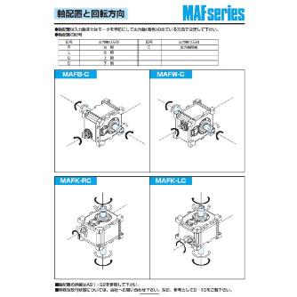 （株）マキシンコー 二段ウォーム減速機 マキエース MAFOB 二段ウォーム減速機　マキエース MAFOB100C180