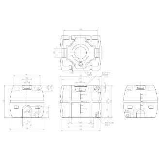 スイコー（株） SLTタンク ＳＬＴタンク SLT-300 ﾌﾞﾗｯｸ