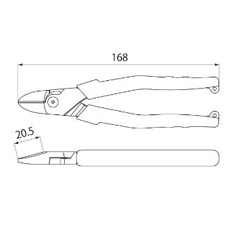 （株）ロブテックス パワーニッパー J パワーニッパー J165PWN
