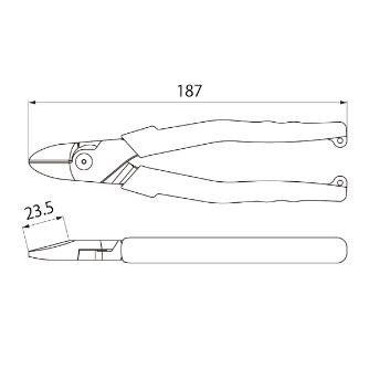 （株）ロブテックス パワーニッパー J パワーニッパー J185PWN