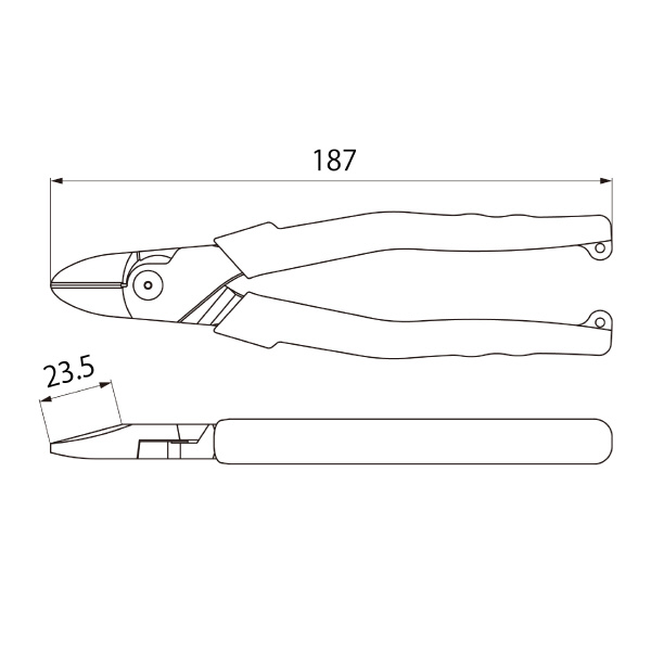 （株）ロブテックス パワーニッパー J パワーニッパー J185PWN