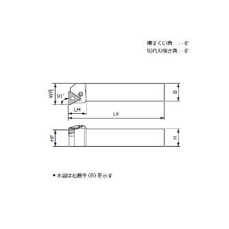 京セラ（株） ホルダ 外径旋削用 PTFN ホルダ　外径旋削用 PTFNL2020K-16