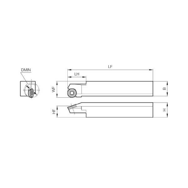 京セラ（株） ホルダ 内径旋削用 SRCP ホルダ　内径旋削用 SRCPL2020B-12-A20