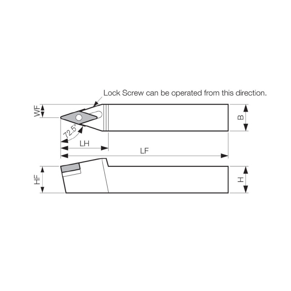 京セラ（株） ホルダ 外径旋削用 PVVN ホルダ　外径旋削用 PVVNN2525M-16Q